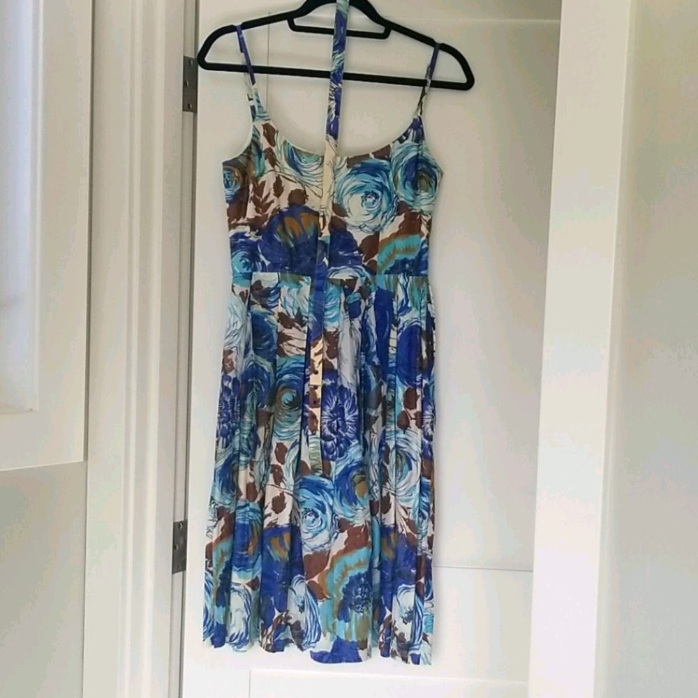 Blue & White Floral Trina Turk Dress